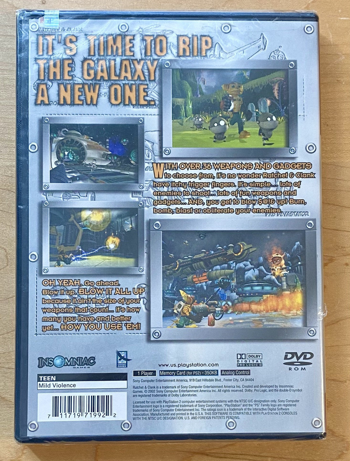 Ratchet & Clank (Sony PlayStation 2, 2002) Greatest Hits New & SEALED PS2