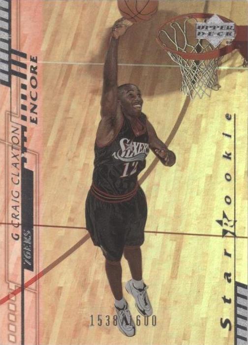 2000-01 Upper Deck Encore Star Rookie Craig Claxton #161 SGC 92 NM/MT+ 8.5 Holo