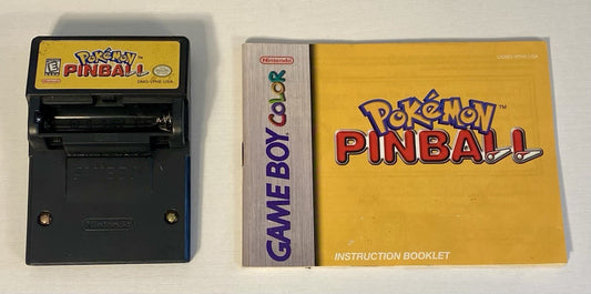 Pokémon Pinball (Nintendo Game Boy Color, 1999) Authentic W/ Manual, Tested
