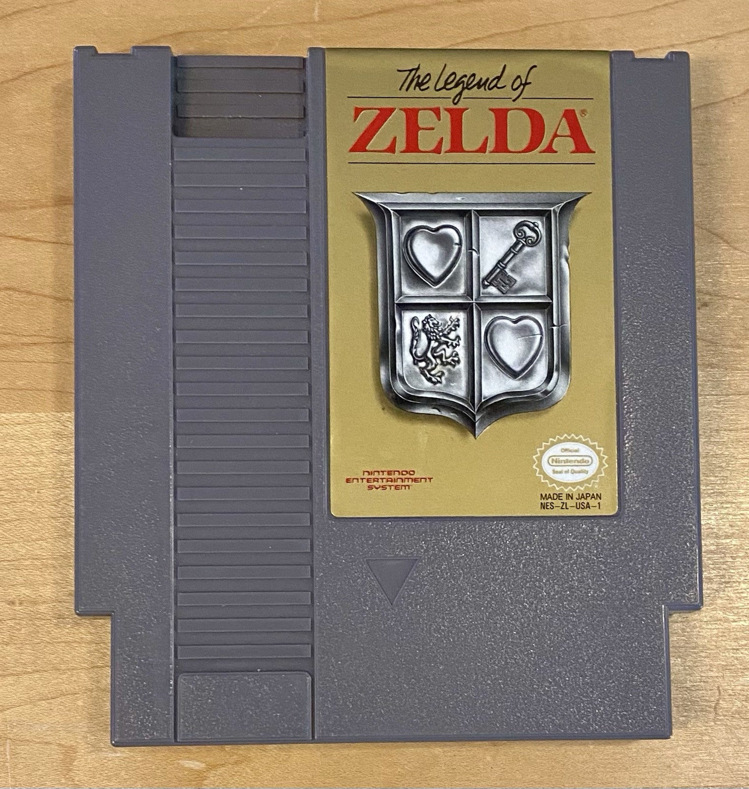 The Legend of Zelda Grey Cartridge (Nintendo NES, 1987) In Box, No Manual Or Map