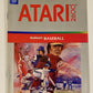 Real Sports Baseball (Atari 2600, 1988) Silver Label Cart And Manual, Tested