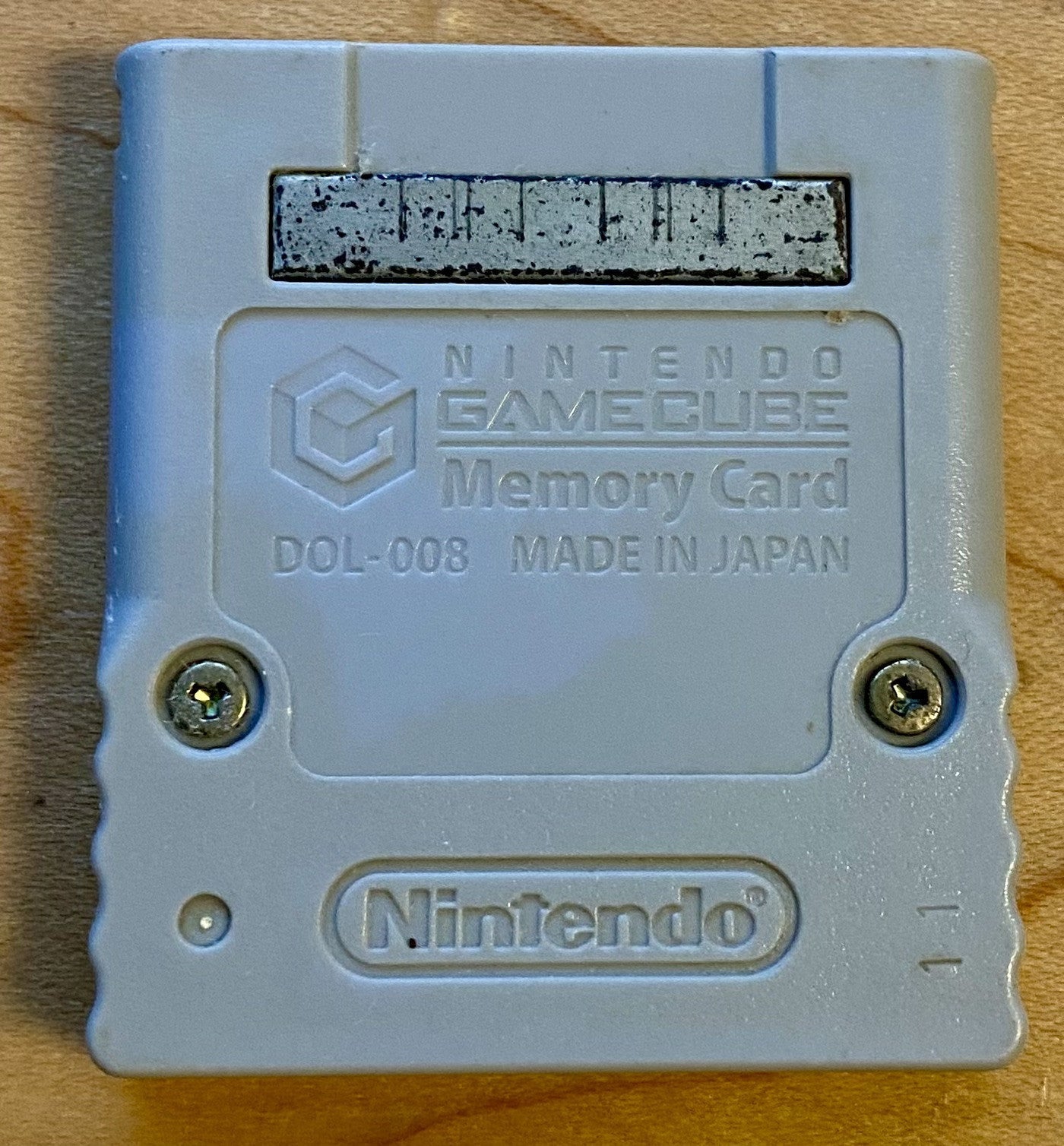 Official Nintendo Gamecube Memory Card 59 Blocks DOL-008 Genuine Grey Tested