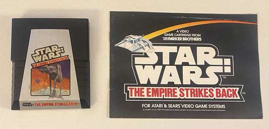 Star Wars: The Empire Strikes Back (Atari 2600, 1982) Cartridge & Manual Tested