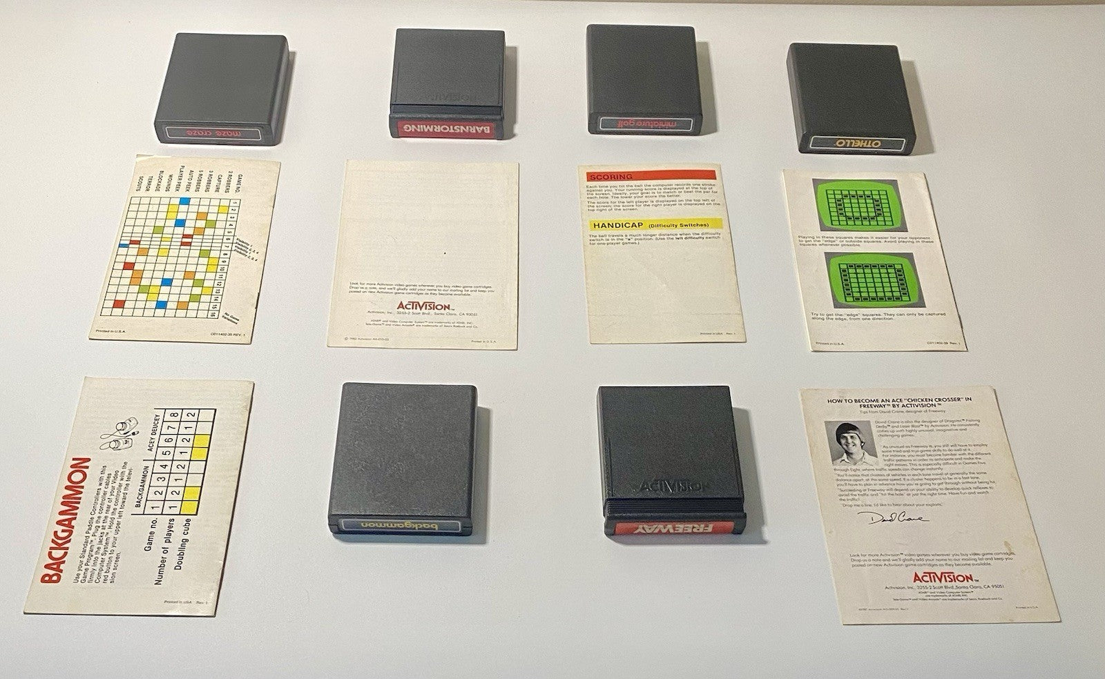 Atari 2600 Game Lot Of 6 Video Game Carts & Manuals, Retro Classic Bundle Tested
