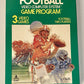 Football (Atari 2600, 1978) CIB W/ Cartridge, Manual & Box. Tested & Working