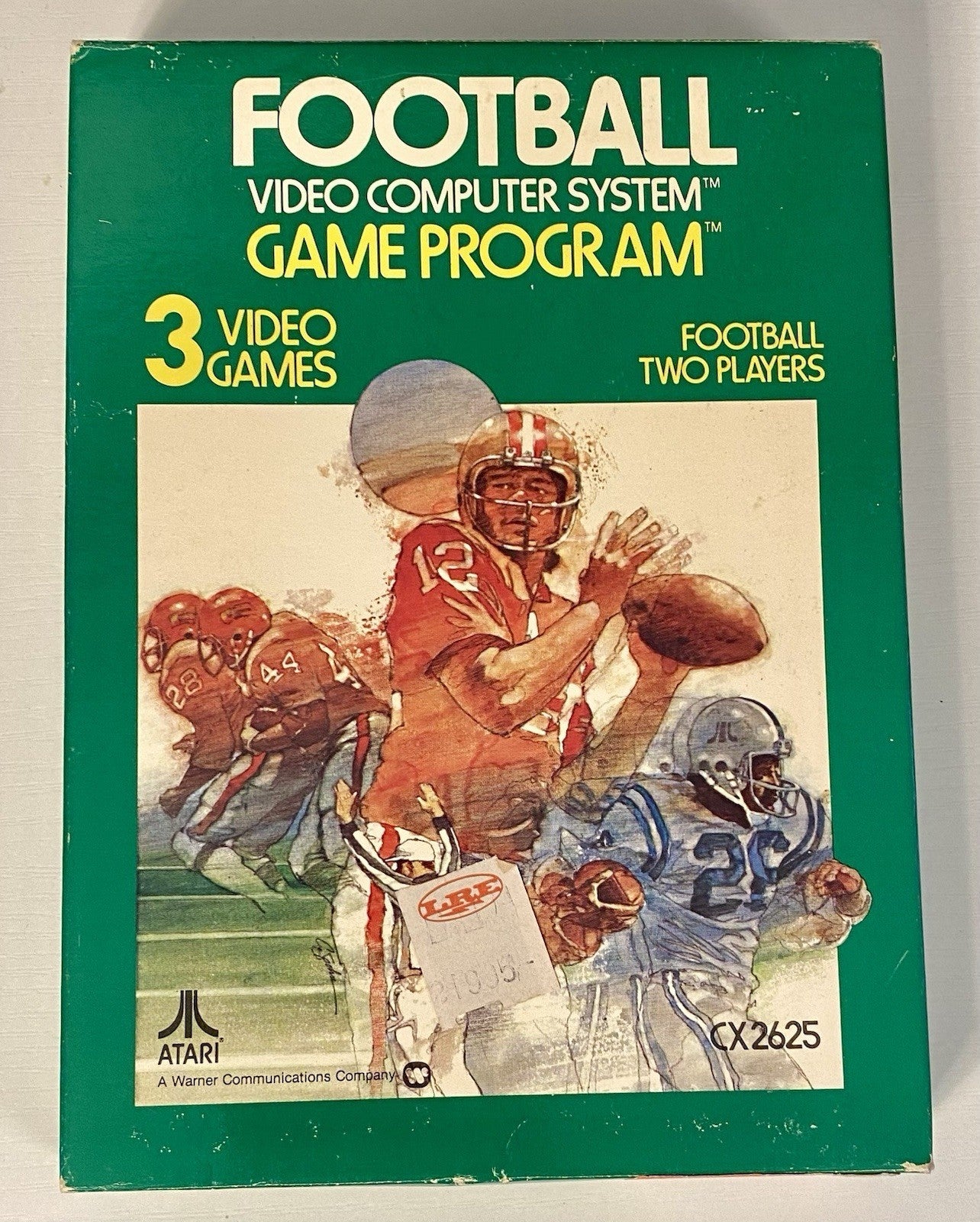 Football (Atari 2600, 1978) CIB W/ Cartridge, Manual & Box. Tested & Working