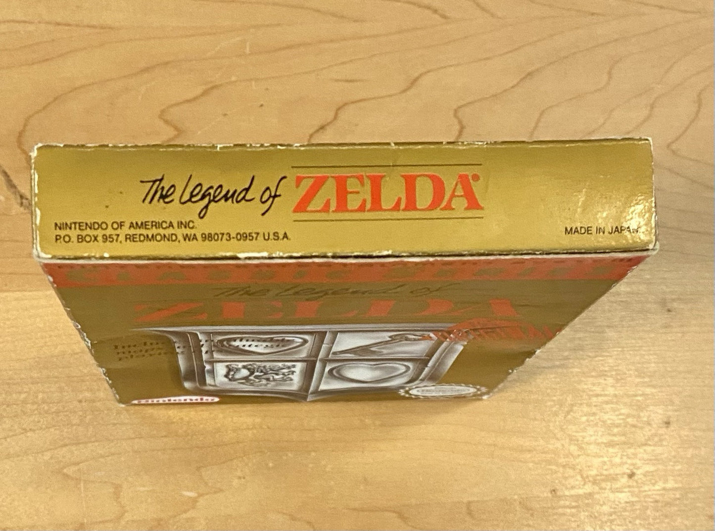The Legend of Zelda Grey Cartridge (Nintendo NES, 1987) In Box, No Manual Or Map
