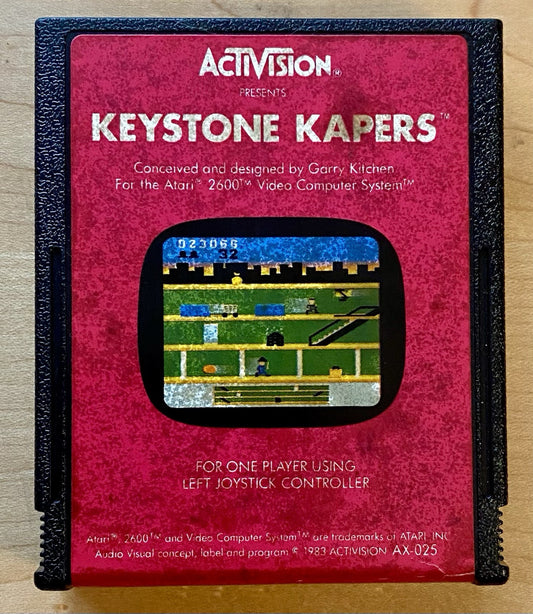 Keystone Kapers (Atari 2600, 1983) Game Only, Authentic, Tested & Working