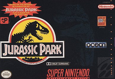 Jurassic Park (Super Nintendo Entertainment System SNES, 1993) TESTED & Works!